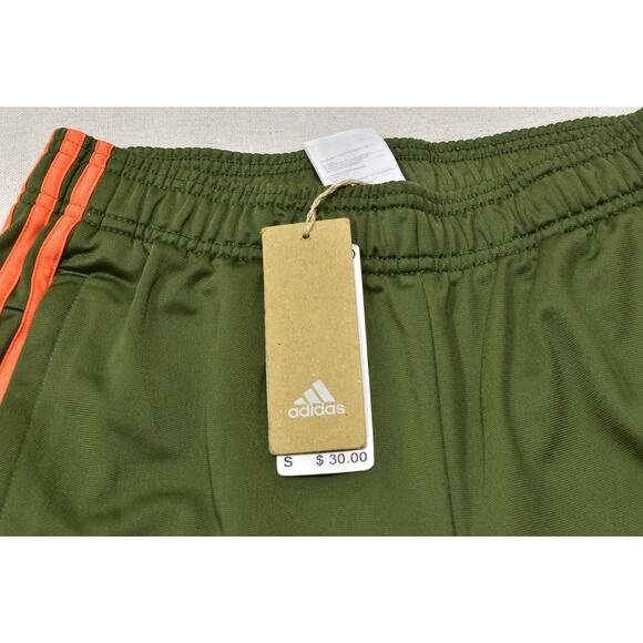 Adidas Men's D2M Designed 2 Move Shorts 3-Stripe Green Orange Size S NWT - Picture 5 of 8